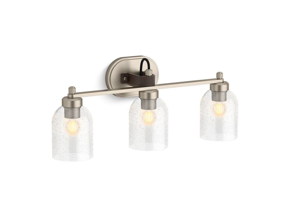 KOHLER K-38418 Tannage Three-light Sconce, brushed nickel - view 2