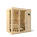 KOHLER K-38441-1FNC C1 Three-person Indoor Sauna with Floor, Scandinavian Spruce - 3/4 view of product