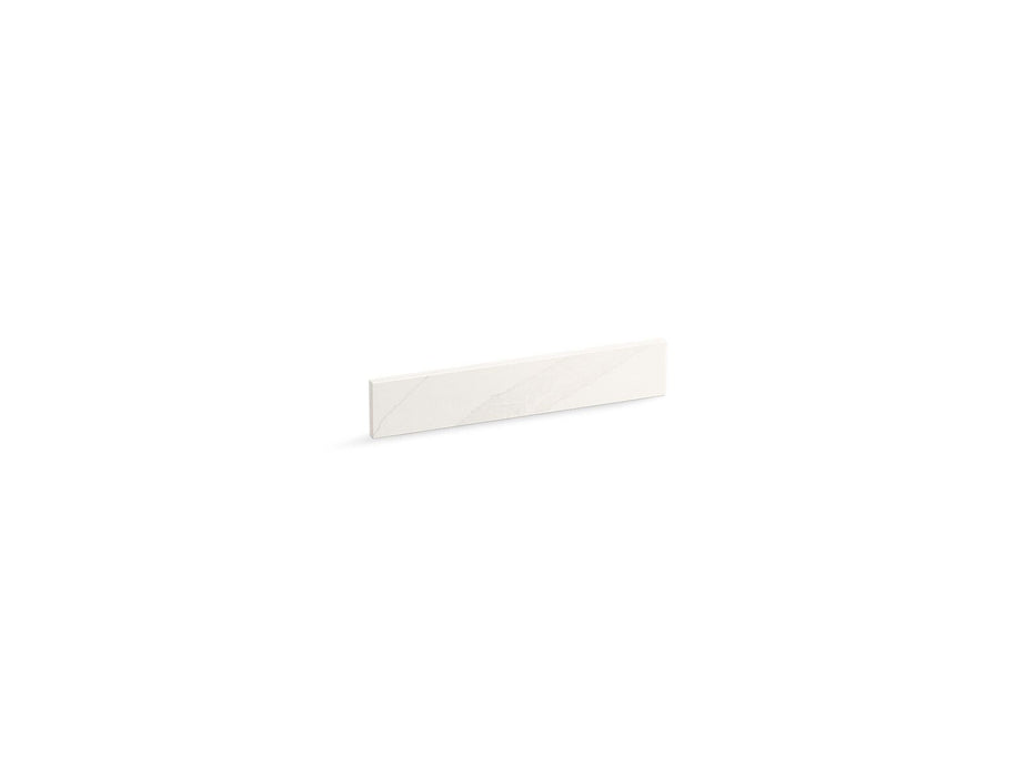 KOHLER K-38554 4" x 21-11/16" quartz side splash, bianco bella