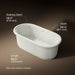 3/4 view of product with dimensions