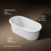 3/4 view of product with dimensions
