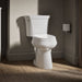 KOHLER K-3889-U Highline Two-piece Elongated Toilet, 1.28 GPF, White - image focused on single product story