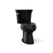 KOHLER K-3889 Highline ComForteeight Two-piece elongated 1.28 gpf chair height toilet with 10" rough-in - Black Black