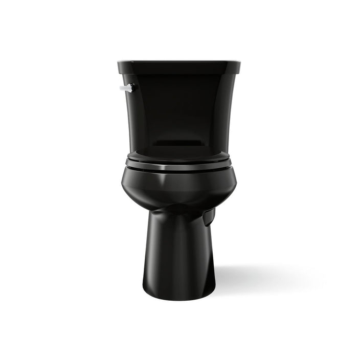 KOHLER K-3889 Highline ComForteeight Two-piece elongated 1.28 gpf chair height toilet with 10" rough-in - Black Black