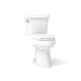 KOHLER K-3889 Highline ComForteeight Two-piece elongated 1.28 gpf chair height toilet with 10" rough-in - White
