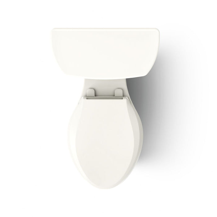 KOHLER K-3889-RA Highline ComForteeight Two-piece elongated 1.28 gpf chair height toilet with right-hand trip lever and 10" rough-in - Biscuit