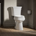 KOHLER K-3889-RA Highline ComForteeight Two-piece elongated 1.28 gpf chair height toilet with right-hand trip lever and 10" rough-in - White