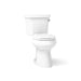 KOHLER K-3889-RZ Highline ComForteeight Two-piece elongated 1.28 gpf chair height toilet with right-hand trip lever, tank...