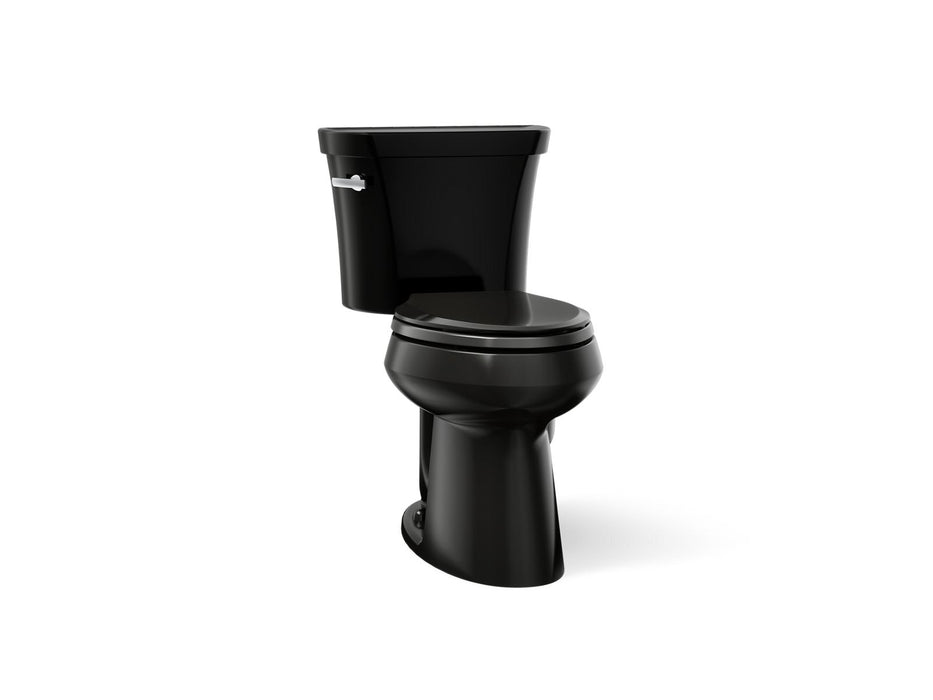 KOHLER K-3889-T Highline ComForteeight Two-piece elongated 1.28 gpf chair height toilet with tank cover locks and 10"...
