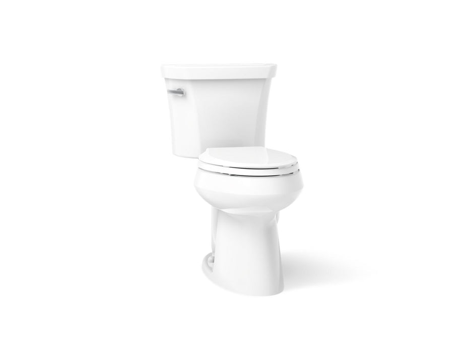KOHLER K-3889-T Highline ComForteeight Two-piece elongated 1.28 gpf chair height toilet with tank cover locks and 10"...