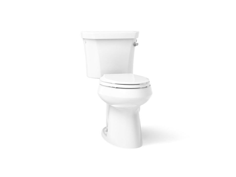 KOHLER K-3889-TR Highline ComForteeight Two-piece elongated 1.28 gpf chair height toilet with right-hand trip lever, tank...