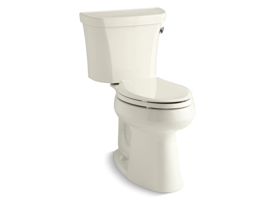KOHLER K-3889-UR Highline ComForteeight Two-piece elongated 1.28 gpf chair height toilet with right-hand trip lever, insulated tank and 10" rough-in