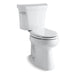 KOHLER K-3889-UT Highline ComForteeight Two-piece elongated 1.28 gpf chair height toilet with tank cover locks, insulated...