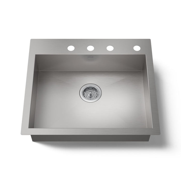 KOHLER K-3894 Vault 24" undermount single-bowl kitchen sink, stainless steel - view 4