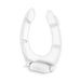 KOHLER K-39058 Cleana Rebound Commercial Elongated Toilet Seat, White - 3/4 view of product