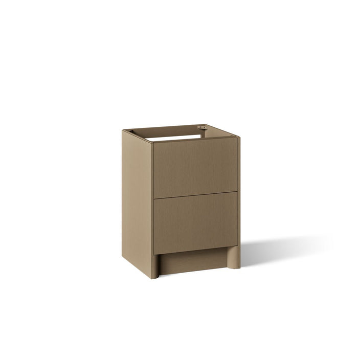 KOHLER K-39265 Statement 24" Bathroom Vanity Cabinet, Pale Oak - 3/4 view of product