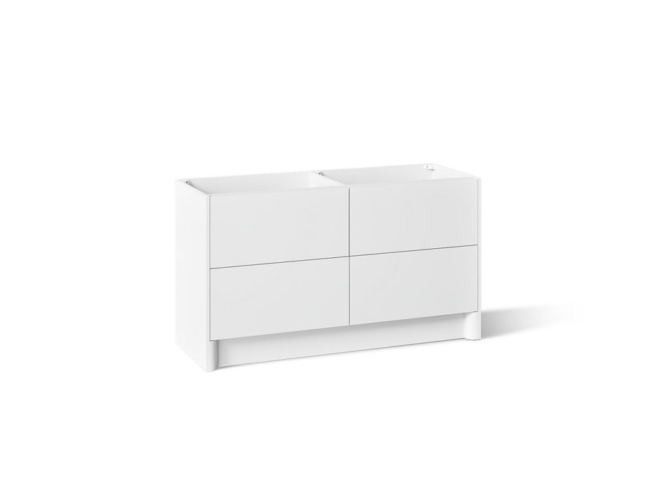 KOHLER K-39269 Statement 60" Bathroom Vanity Cabinet, White - 3/4 view of product