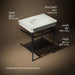 3/4 view of product with dimensions