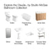 KOHLER K-39304-8 Claude 30" Rectangular Console Table Bathroom Sink, Dune with Polished Chrome - Detail image of a product fe