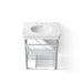 KOHLER K-39304-8 Claude 30" Rectangular Console Table Bathroom Sink, White with Polished Chrome - Detail image of a product f