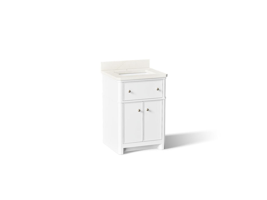 KOHLER K-39305 Claude 24" bathroom vanity cabinet with sink and quartz top