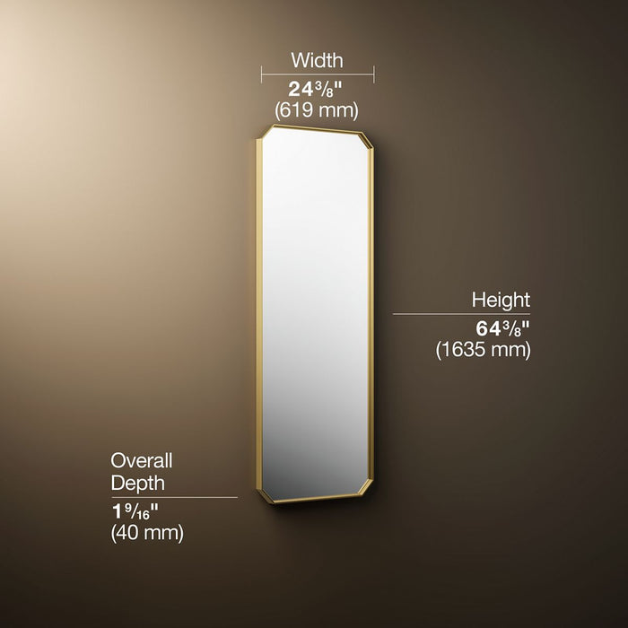 3/4 view of product with dimensions