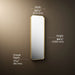 3/4 view of product with dimensions