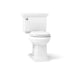 KOHLER K-3933 Memoirs Stately Two-piece Round-front Toilet, 1.28 GPF, White - 3/4 view of product