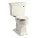 KOHLER K-3933 Memoirs Stately Two-piece Round-front Toilet, 1.28 GPF, biscuit