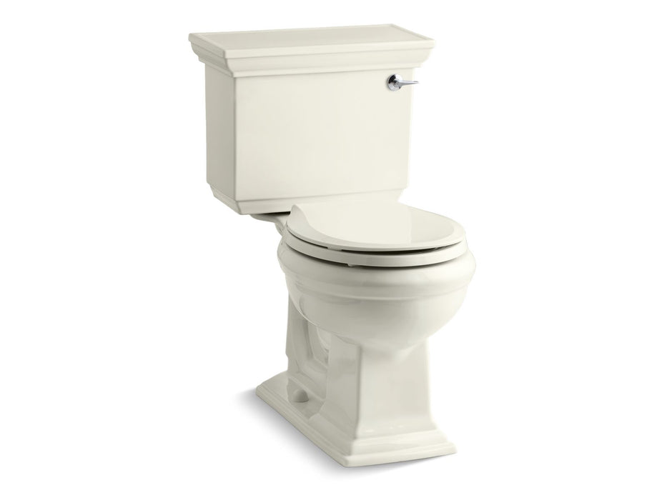 KOHLER K-3933 Memoirs Stately Two-piece Round-front Toilet, 1.28 GPF, biscuit