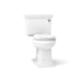 KOHLER K-3933 Memoirs Stately Two-piece Round-front Toilet, 1.28 GPF, white
