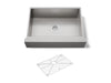 KOHLER K-3936 Vault 29-1/2" undermount single-bowl farmhouse kitchen sink, stainless steel