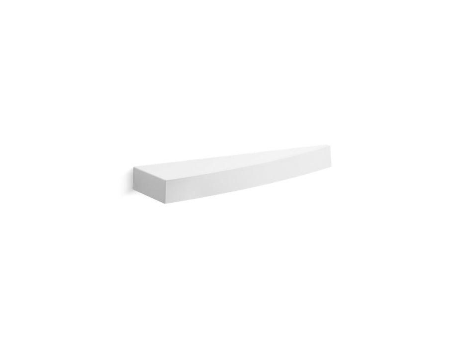 KOHLER K-39443-RWM Stoneridge Shaving ledge/footrest, right wall-mount, honed white