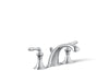 KOHLER K-394-4 Devonshire Widespread bathroom sink faucet, 1.2 gpm, polished chrome