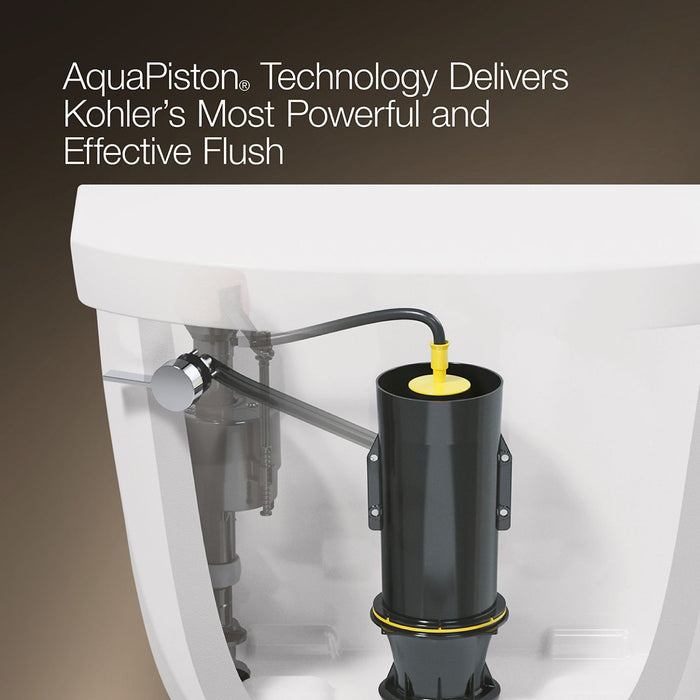 KOHLER K-3946 Adair One-piece elongated toilet, 1.28 gpf, biscuit - view 3