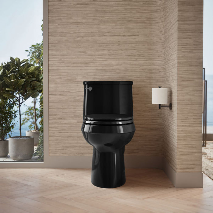 KOHLER K-3946 Adair One-piece elongated toilet, 1.28 gpf, black black - view 5