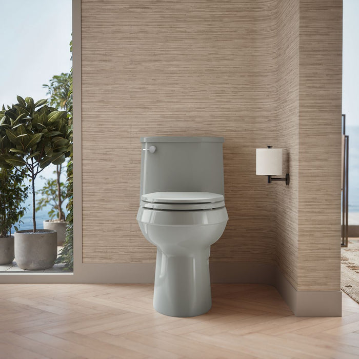 KOHLER K-3946 Adair One-piece elongated toilet, 1.28 gpf, ice grey - view 5