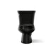 KOHLER K-3947-T Wellworth Two-piece Round-front Toilet, 1.28 GPF, Black Black - front view of product