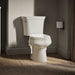 KOHLER K-3947-UT Wellworth Two-piece Round-front Toilet, 1.28 GPF, Biscuit - image focused on single product story