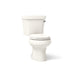 KOHLER K-3947-RA Wellworth Two-piece round-front 1.28 gpf toilet with right-hand trip lever and 14" rough-in, biscuit -...