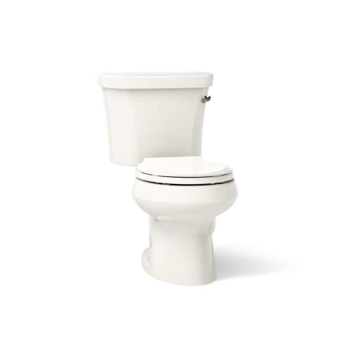 KOHLER K-3947-RZ Wellworth Two-piece round-front 1.28 gpf toilet with right-hand trip lever, tank cover locks, insulated...