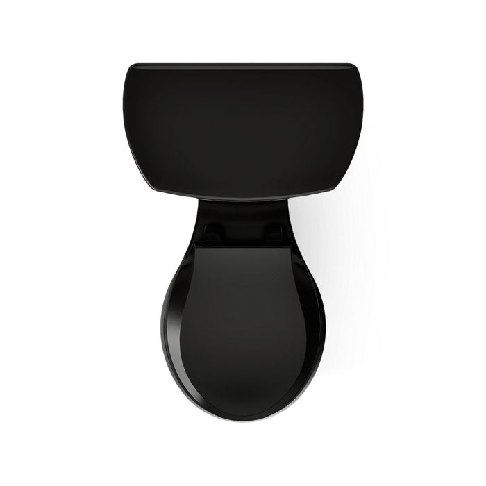 KOHLER K-3947-U Wellworth Two-piece round-front 1.28 gpf toilet with insulated tank and 14" rough-in, black black - view 5