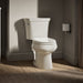 KOHLER K-3948-UT Wellworth Two-piece Elongated Toilet, 1.28 GPF, Biscuit - image focused on single product story