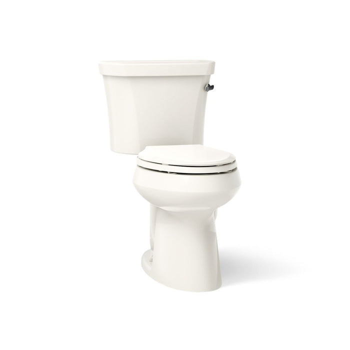 KOHLER K-3949-UR Highline Two-piece Elongated Toilet, 1.28 GPF, Biscuit - 3/4 view of product