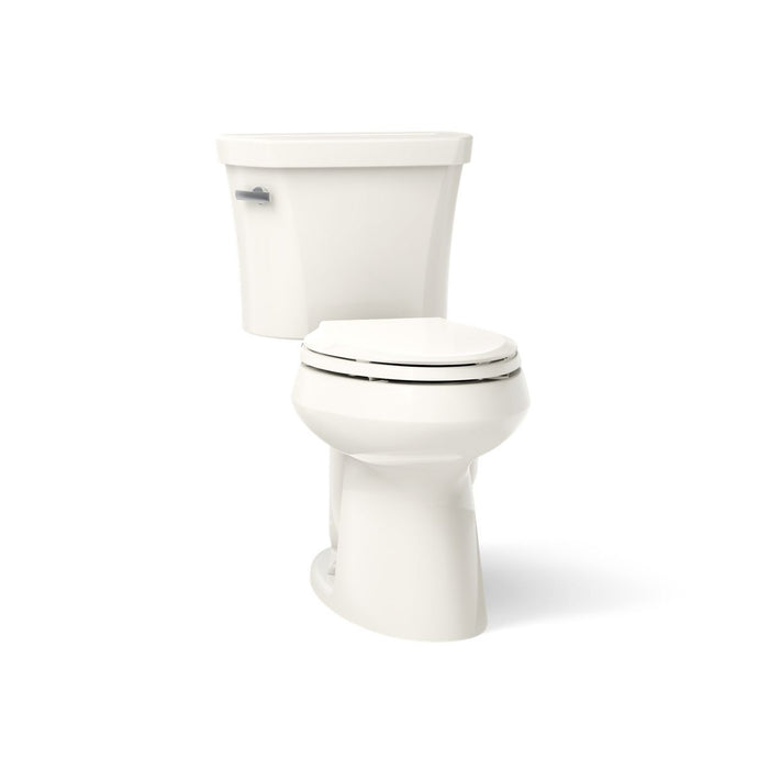 KOHLER K-3949-UT Highline Two-piece Elongated Toilet, 1.28 GPF, Biscuit - 3/4 view of product