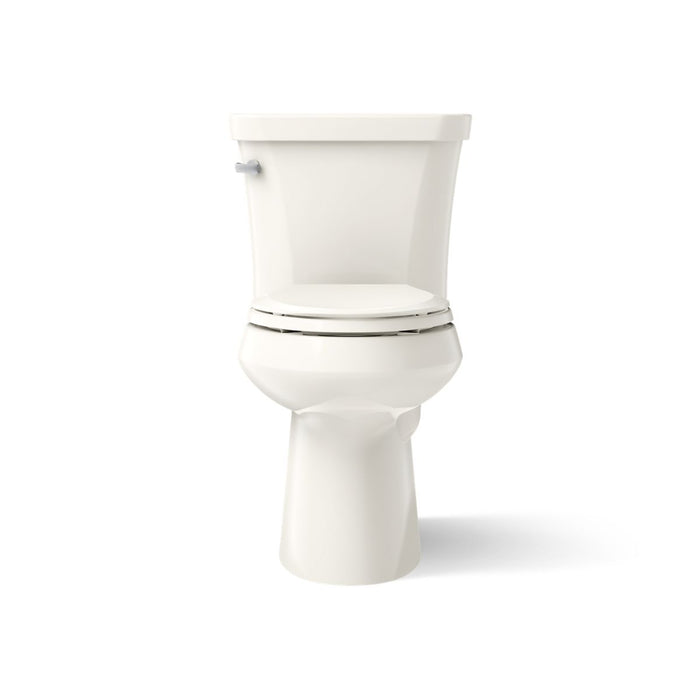 KOHLER K-3949-UT Highline Two-piece Elongated Toilet, 1.28 GPF, Biscuit - front view of product