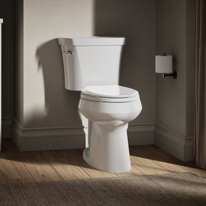 KOHLER K-3949-0 K-3949 Highline ComForteeight Two-piece Elongated 1.28 GPF Chair Height Toilet with 14" Rough-in, default...