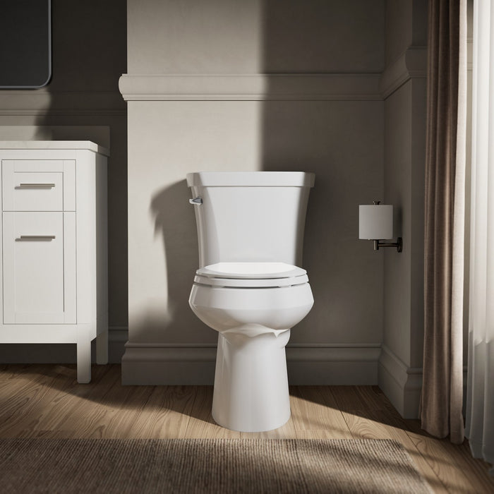 KOHLER K-3949-0 K-3949 Highline ComForteeight Two-piece Elongated 1.28 GPF Chair Height Toilet with 14" Rough-in, default...