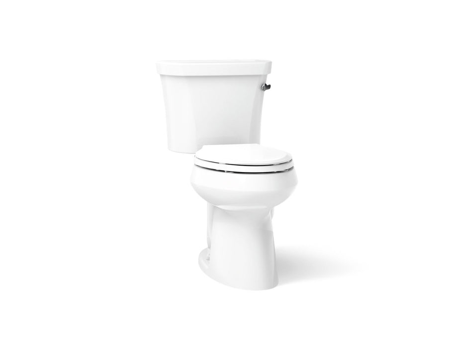 KOHLER K-3949-UR Highline ComForteeight Two-piece elongated 1.28 gpf chair height toilet with right-hand trip lever,...