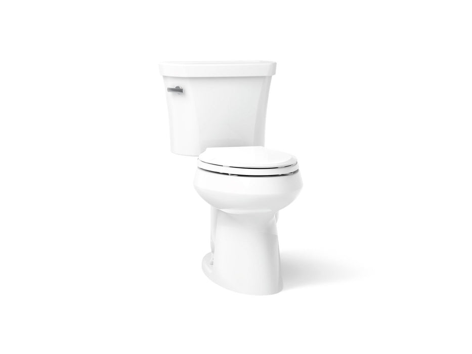 KOHLER K-3949-UT Highline ComForteeight Two-piece elongated 1.28 gpf chair height toilet with tank cover locks, insulated...